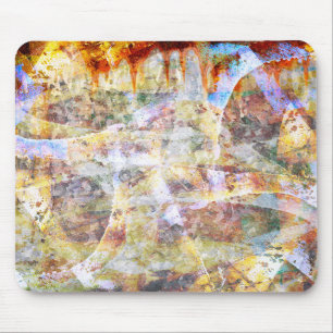 Farbige Grunge Graffiti Mousepad