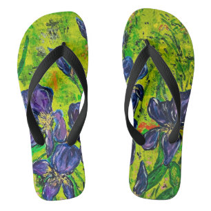 Farbige Grüntöne, Blues und Purples Ire Flip Flops
