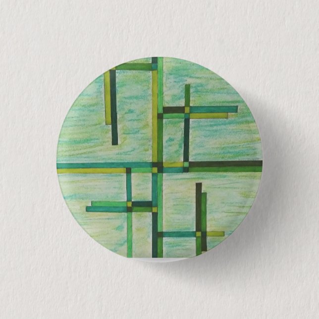 Farbige Grüntöne Button (Vorderseite)