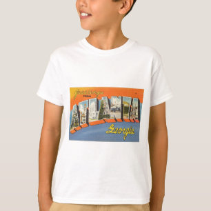 Farbige Grüße aus Atlanta Georgia im Vintage-Stil T-Shirt