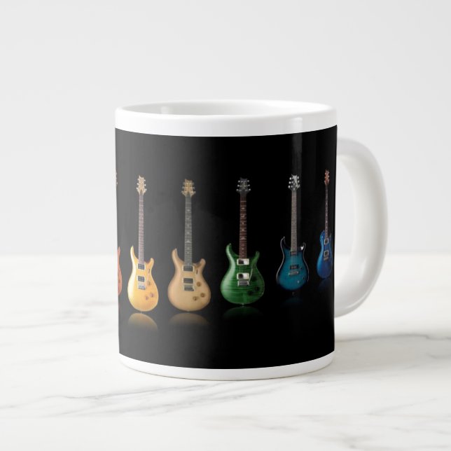 Farbige Guitar Player Musik Lover Tasse (Vorderseite Rechts)