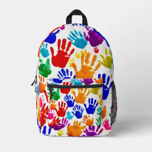 Farbige HandPrint Bedruckter Rucksack