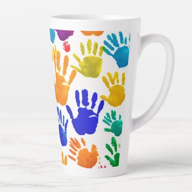 Farbige HandPrint Milchtasse (Rechts)