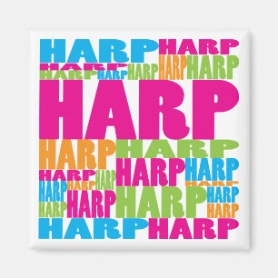Farbige Harfe Magnet