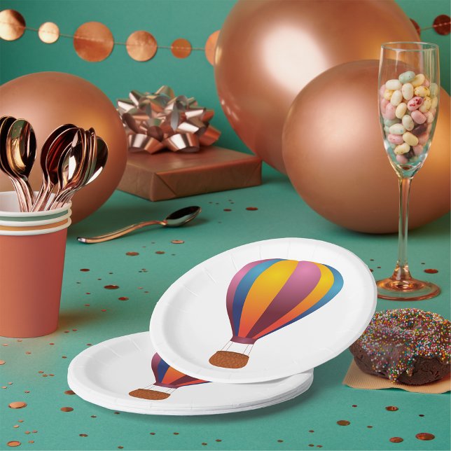 Farbige Heißluftballon-Papier-Teller Pappteller (Von Creator hochgeladen)
