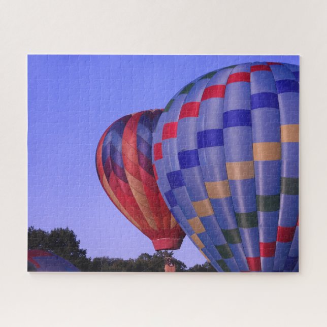 Farbige Heißluftballons Puzzle (Horizontal)