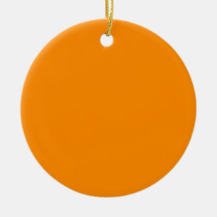 Farbige, helle Orangefarbene Blank Keramikornament