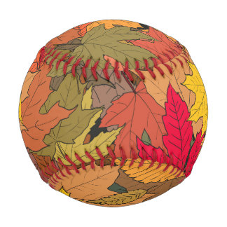 Farbige Herbstblätter Baseball