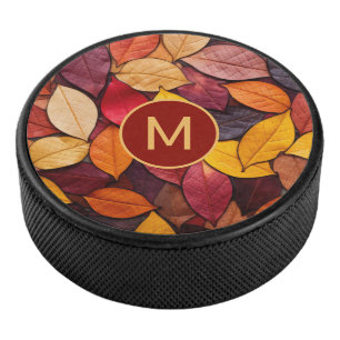 Farbige Herbstblätter für die benutzerdefinierte M Eishockey Puck