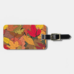 Farbige Herbstblätter Gepäckanhänger