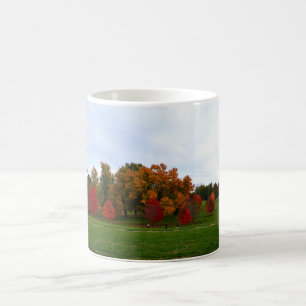 Farbige Herbstblätter Kaffeetasse