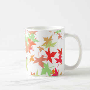 Farbige Herbstblätter Kaffeetasse