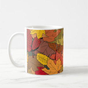 Farbige Herbstblätter Kaffeetasse