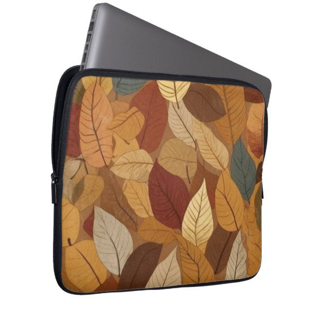 Farbige Herbstblätter Laptopschutzhülle (Vorne Rechts)
