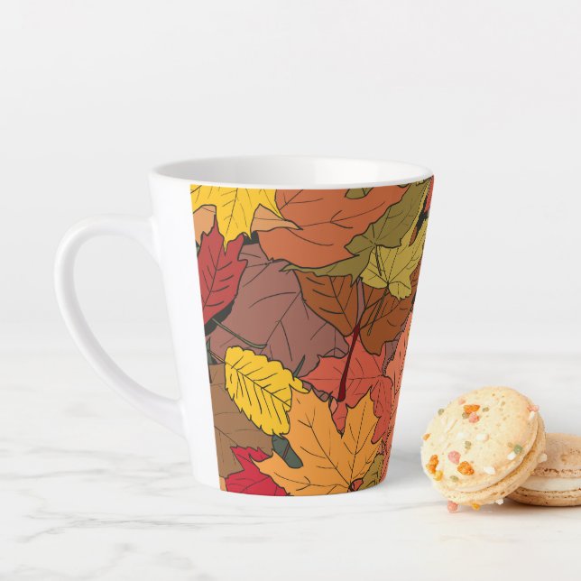 Farbige Herbstblätter Milchtasse (Beispiel)