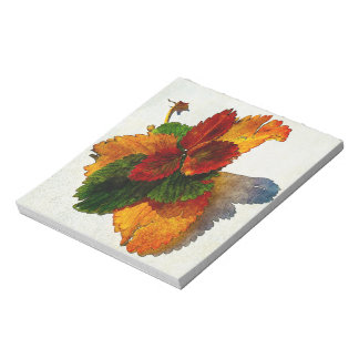 Farbige Herbstblätter Notizblock