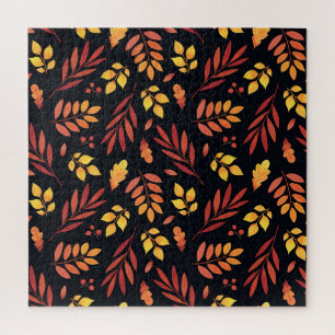 Farbige Herbstblätter Puzzle
