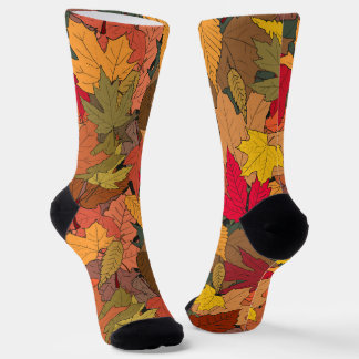 Farbige Herbstblätter Socken