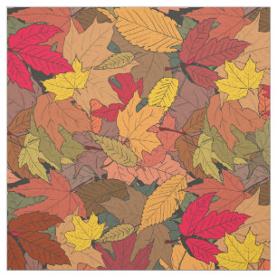 Farbige Herbstblätter Stoff