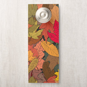 Farbige Herbstblätter Türanhänger