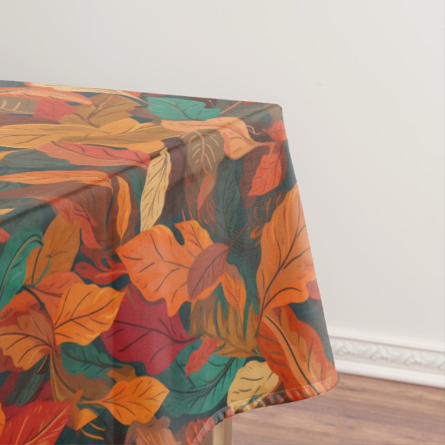 Farbige Herbstlaub Mittel Tischdecke (Beispiel)