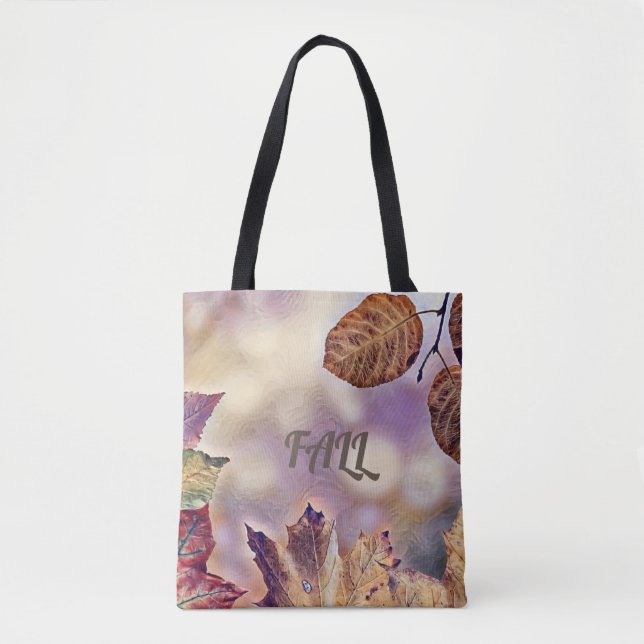 Farbige Herbstlaube mit Herbstfarben Aquarell (Vorderseite)