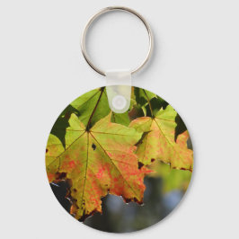 Farbige Herbstlaube Schlüsselanhänger