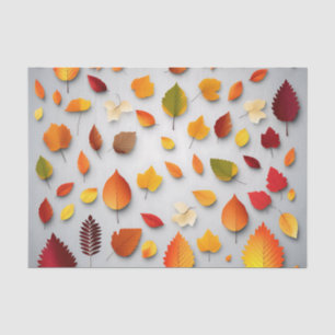 Farbige Herbstlaube Seidenpapier