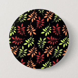 Farbige Herbstreste in warmen Tönen Button