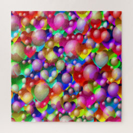 Farbige Herzdusche Puzzle