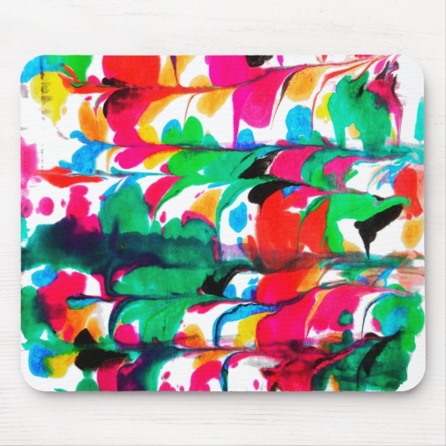 Farbige Herzen Mousepad (Vorne)