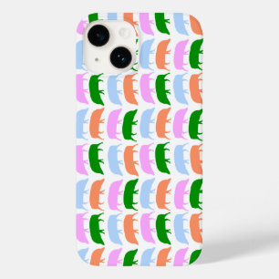 Farbige Hogs Pink Blue Green Orange Case-Mate iPhone 14 Hülle