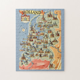 Farbige Holland-Karte  Puzzle