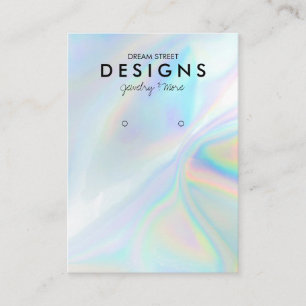 Farbige Holographische Trendy Earring Display Card Visitenkarte