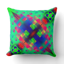 Farbige, holzige Quadrate in der Mitte