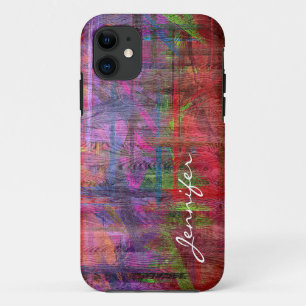 Farbige Holzkörnigkeit #3 Case-Mate iPhone Hülle