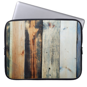 farbige Holzstruktur abstrakt, Hintergrund,Tafel,b Laptopschutzhülle