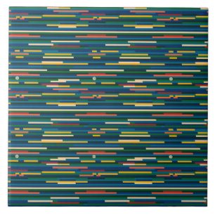 Farbige horizontale Streifen abstrakte Kunst Fliese