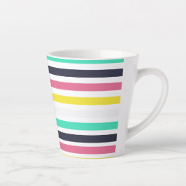 Farbige horizontale Streifen Milchtasse