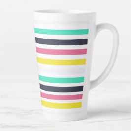 Farbige horizontale Streifen Milchtasse