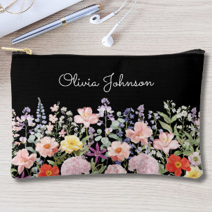 Farbige Hübsche Blumen Florale Gärten Personalisie Zubehörtasche