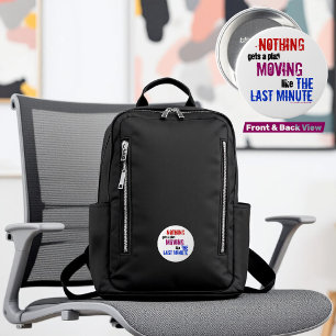 Farbige Humorose Procrastinato Typografie Button