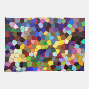 Farbige Imitat Festes Glas Look 2 Handtuch