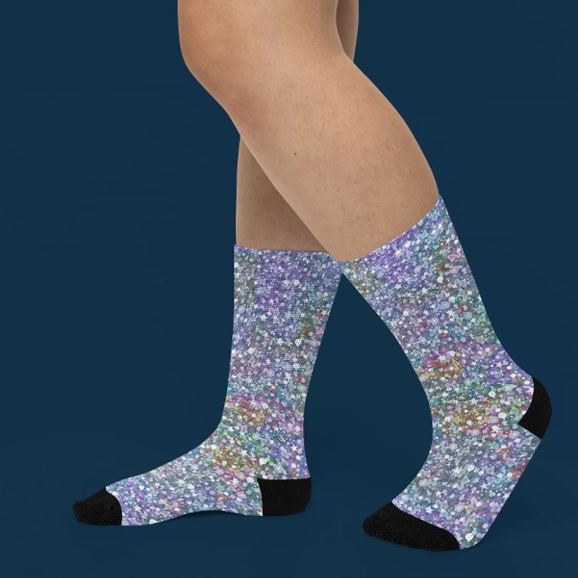 Farbige Imitate Glitzer und Glitzern Socken (Von Creator hochgeladen)