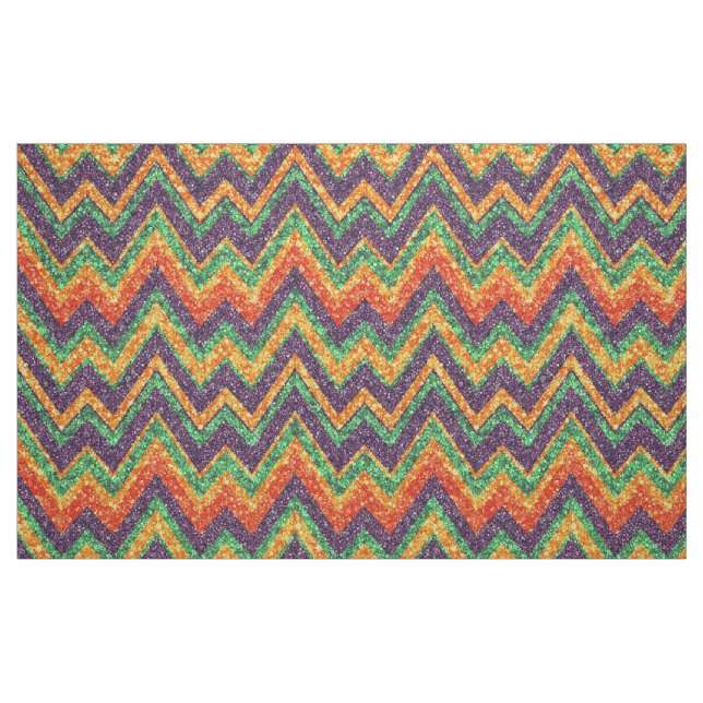 Farbige Imitate Glitzer Zickzack Zigzag Muster 2 Stoff (Fat Quarter (45,7 x 55,9 cm))