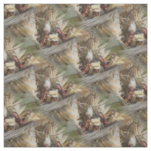 Farbige Indische Mais-Naturmuster Stoff