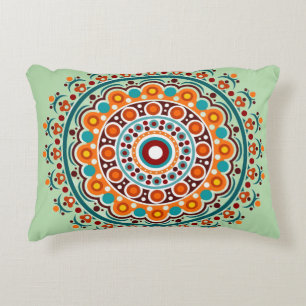 Farbige indische Mandala Dekokissen