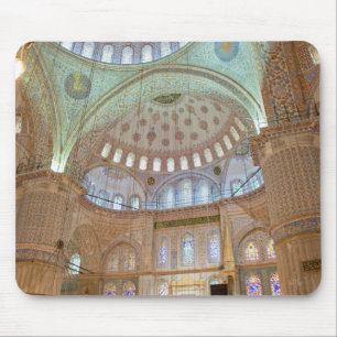 Farbige Innendecke der blauen Moschee Mousepad
