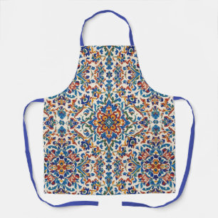 Farbige Iznik-Persisch-Türkische Handbemalte Repro Schürze