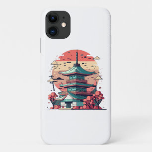 Farbige Japan Gebäude Kunst Case-Mate iPhone Hülle